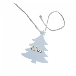 Boule de noël en bois sapin