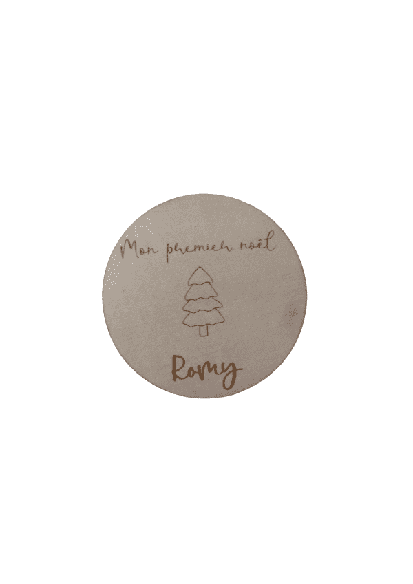 Carte bois sapin noël