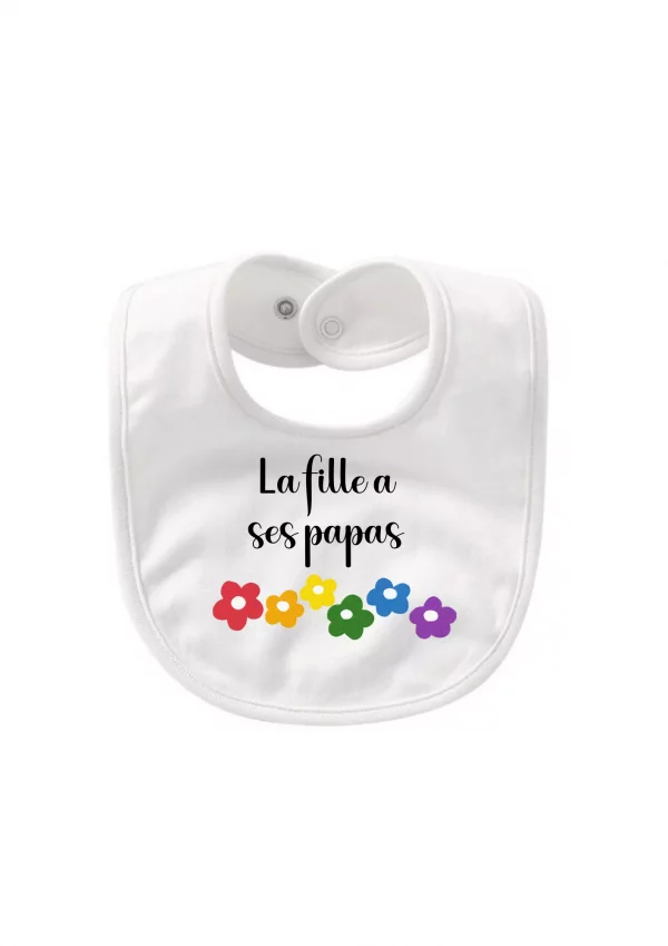 Bavoir fleurs lgbt – Image 4