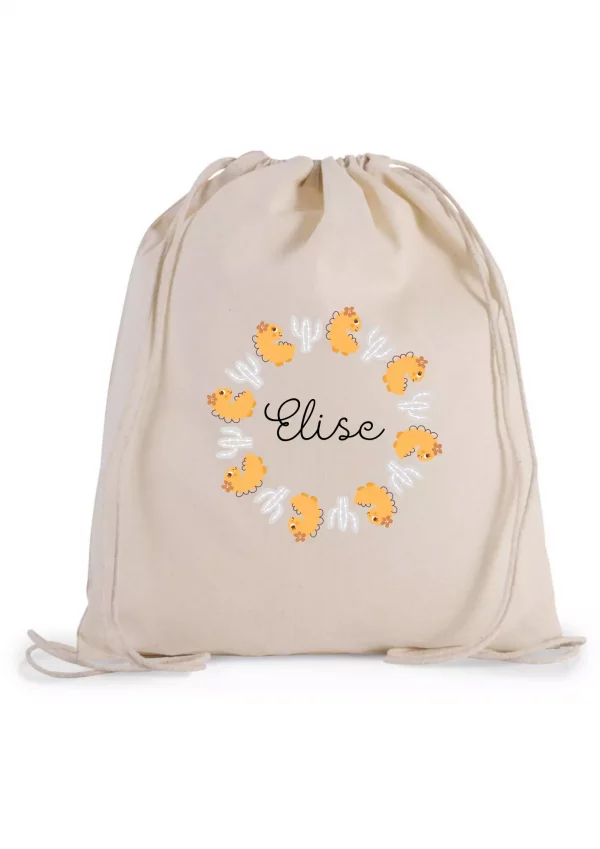 Sac à cordons lamas