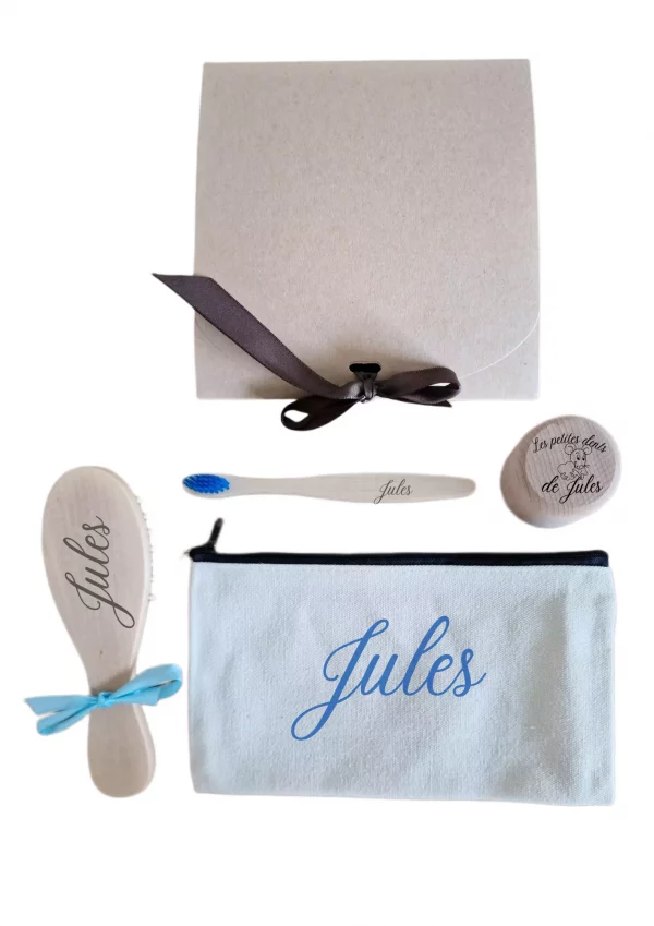 Coffret cadeau enfant bleu