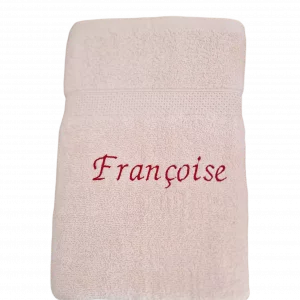 Serviette de bain rose