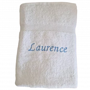 Serviette de bain blanche