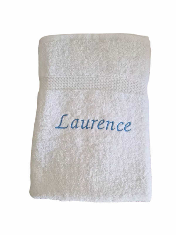 Serviette de bain blanche