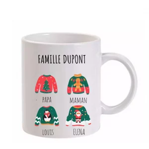 Mug famille noël