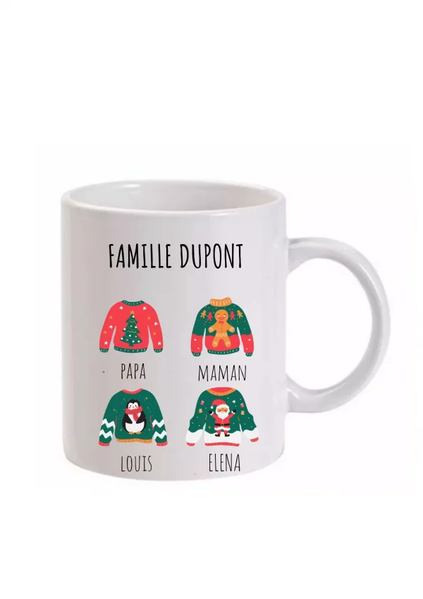 Mug famille noël