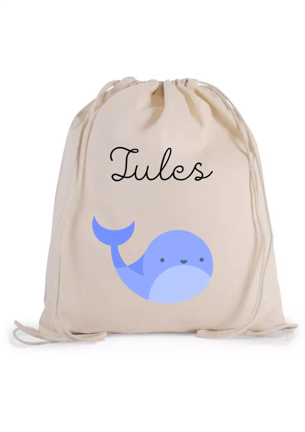 Sac à cordons baleine