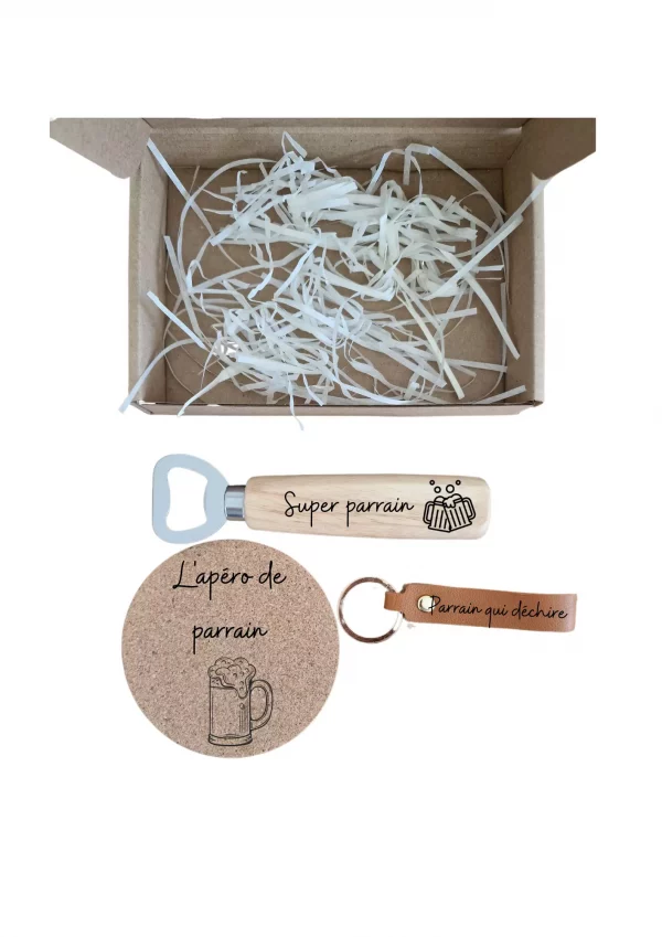Coffret cadeau porte clé cuir – Image 2