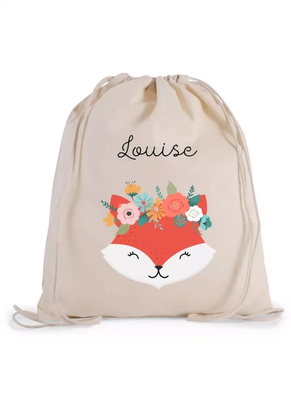 Sac à cordons renard