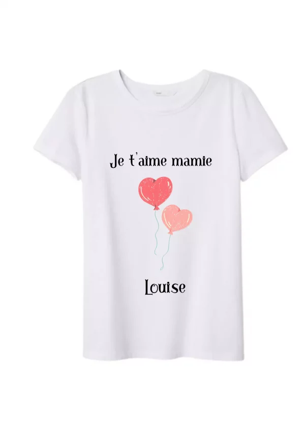 Tee-shirt femme coeur