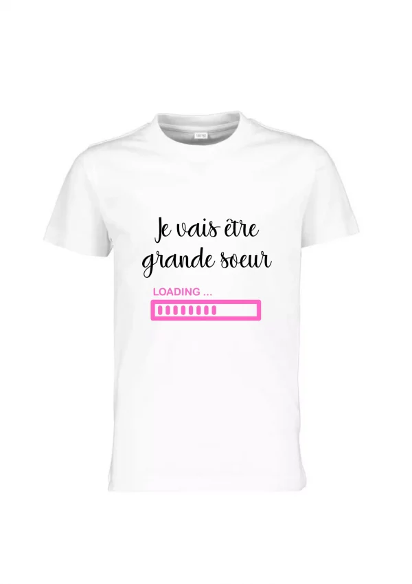 Tee-shirt enfant loading grande soeur