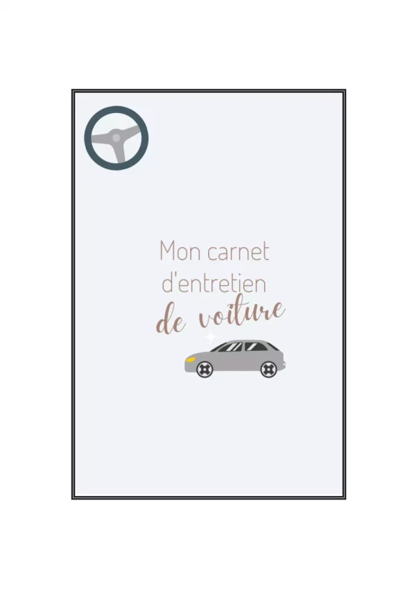 Carnet d'entretien de voiture