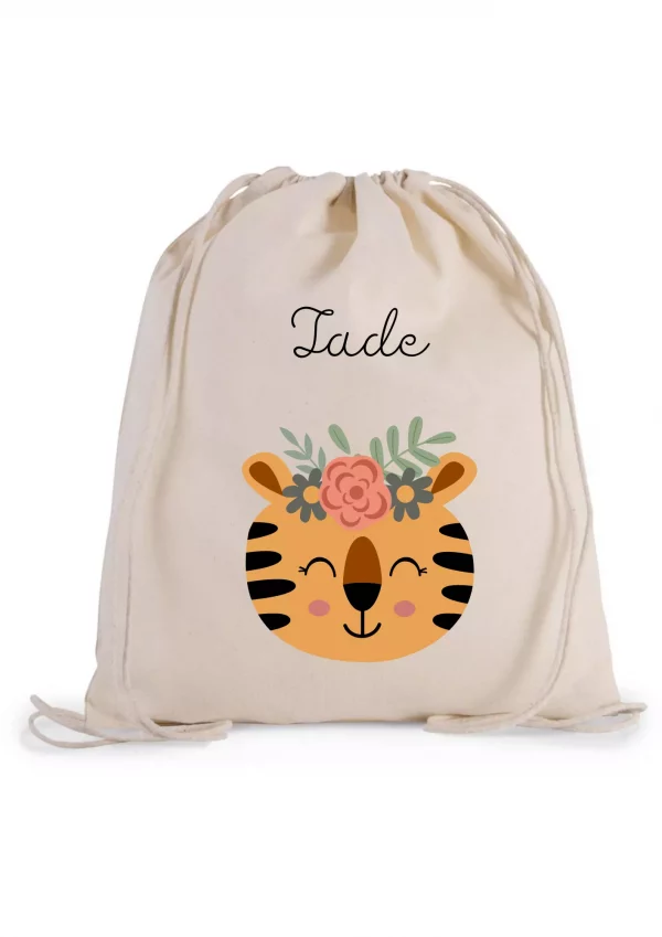 Sac à cordons tigre