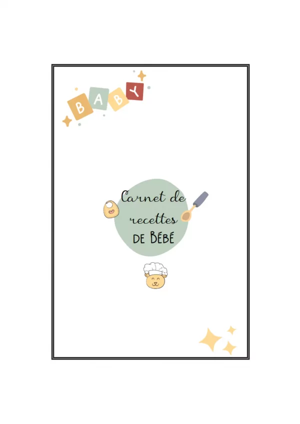 Carnet de recettes pour bébé