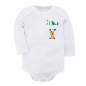 Body bébé noël élan