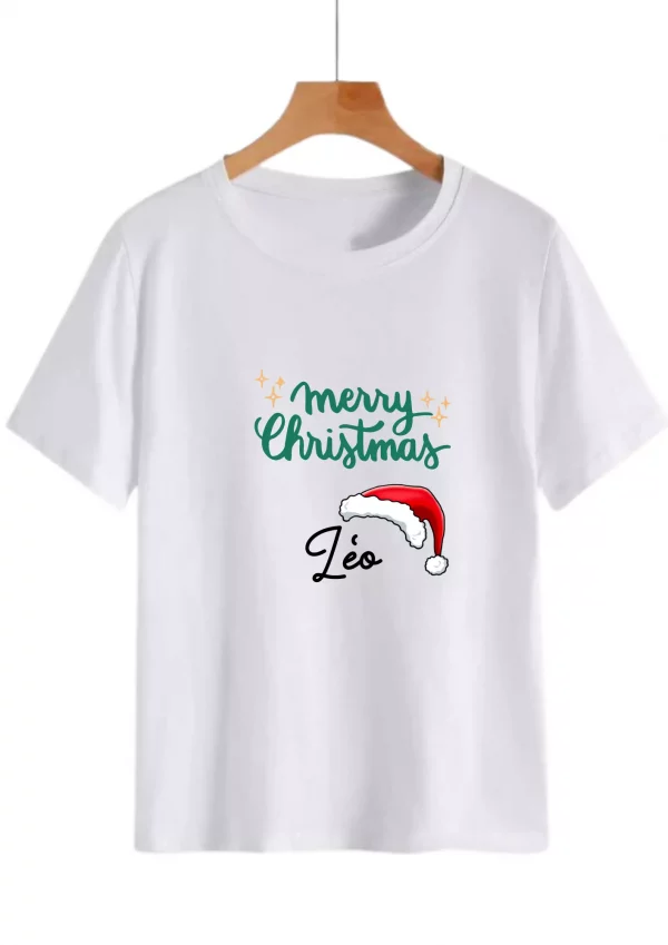 Tee-shirt enfant bonnet noël
