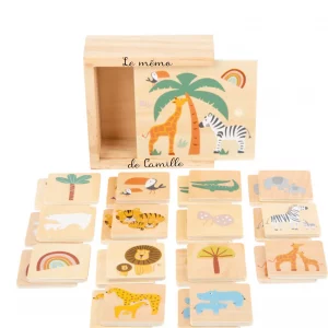 Jeu de mémo safari