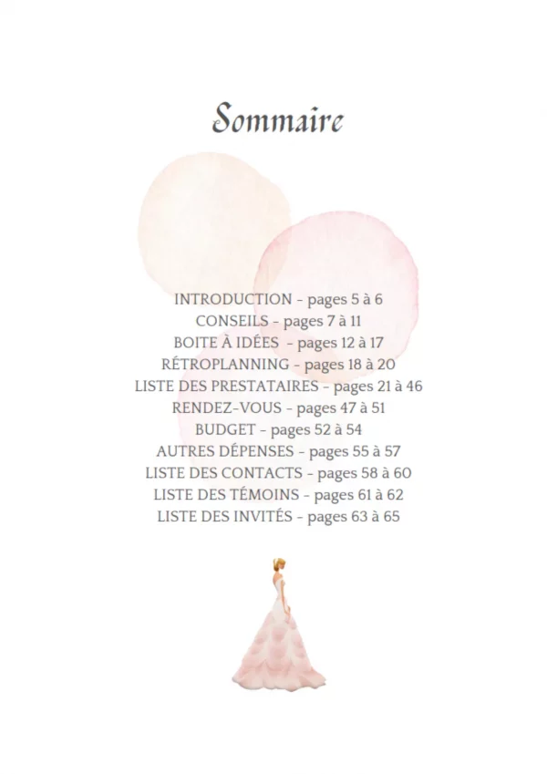 Carnet planificateur de mariage – Image 2