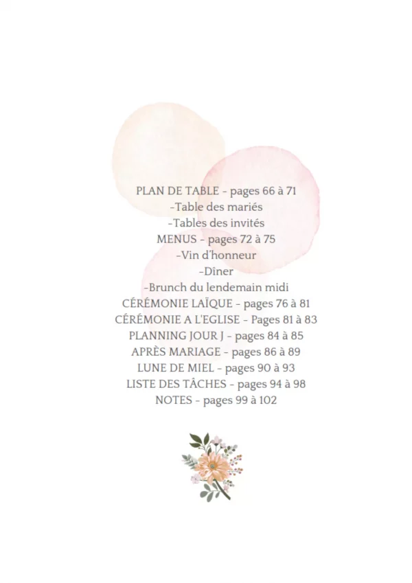 Carnet planificateur de mariage – Image 3