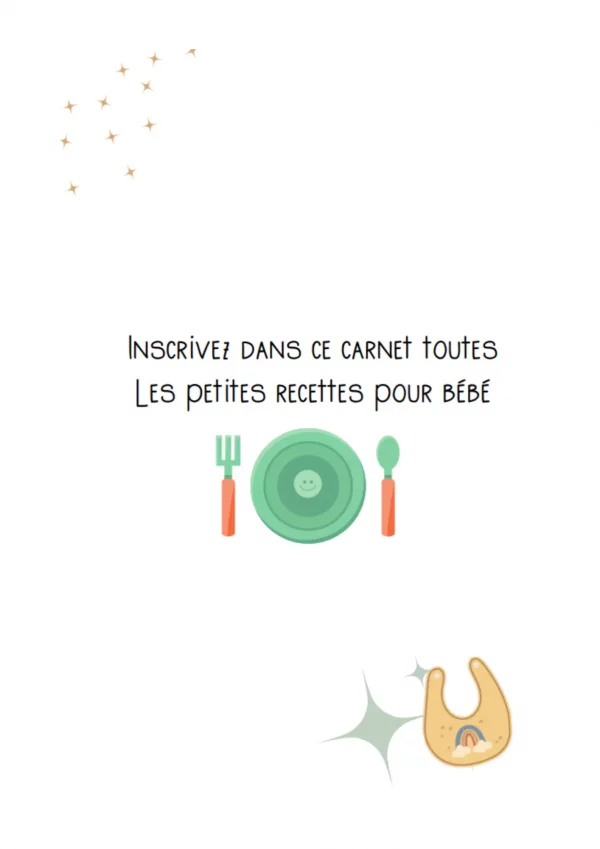 Carnet de recettes pour bébé – Image 2