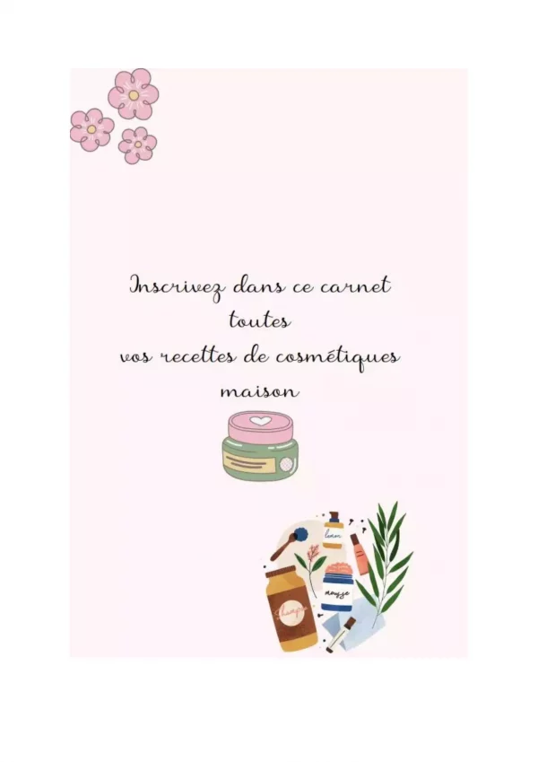Carnet de recettes cosmétiques – Image 4
