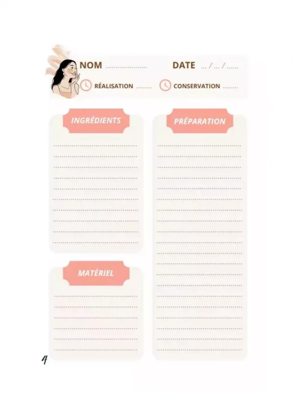 Carnet de recettes cosmétiques – Image 2