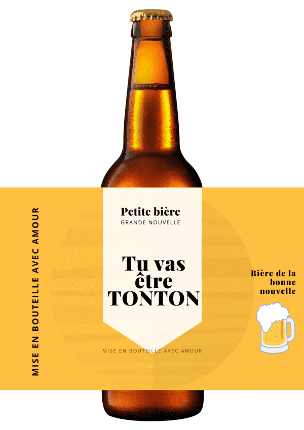 etiquette bière annonce grossesse