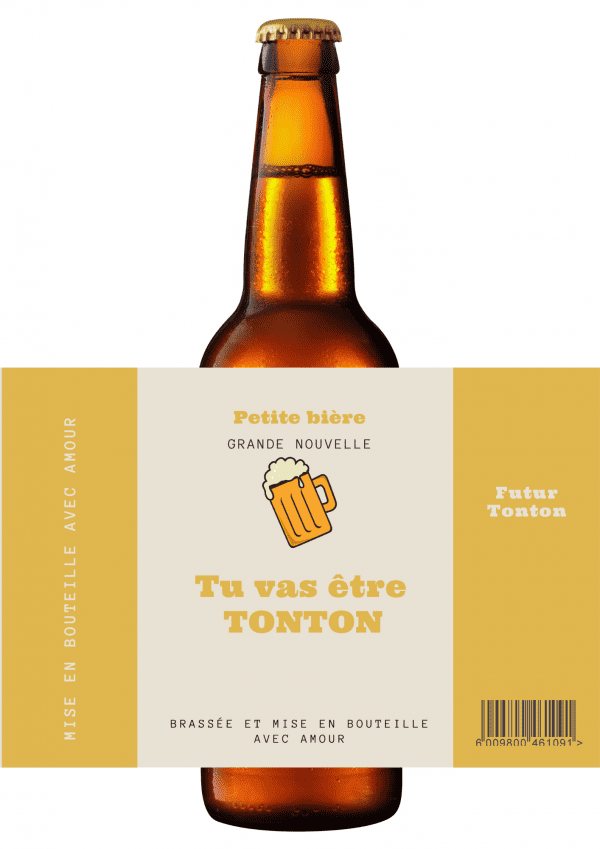 etiquette bière annonce grossesse