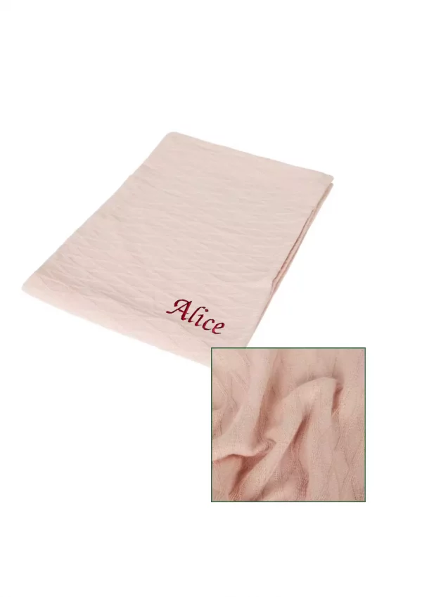 Couverture bébé rose