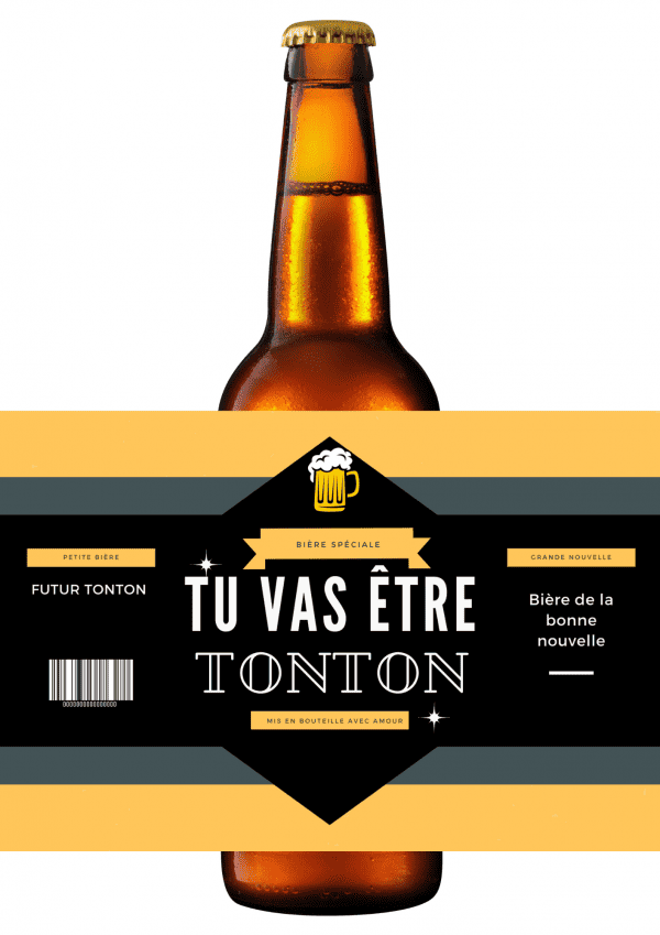 etiquette bière annonce grossesse