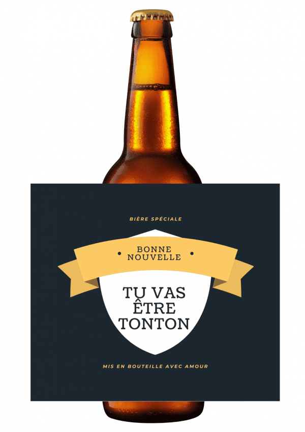 etiquette bière annonce grossesse