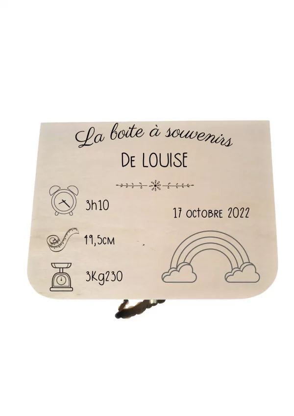 Mallette de naissance arc-en-ciel