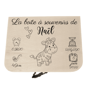 Mallette de naissance petit cœur