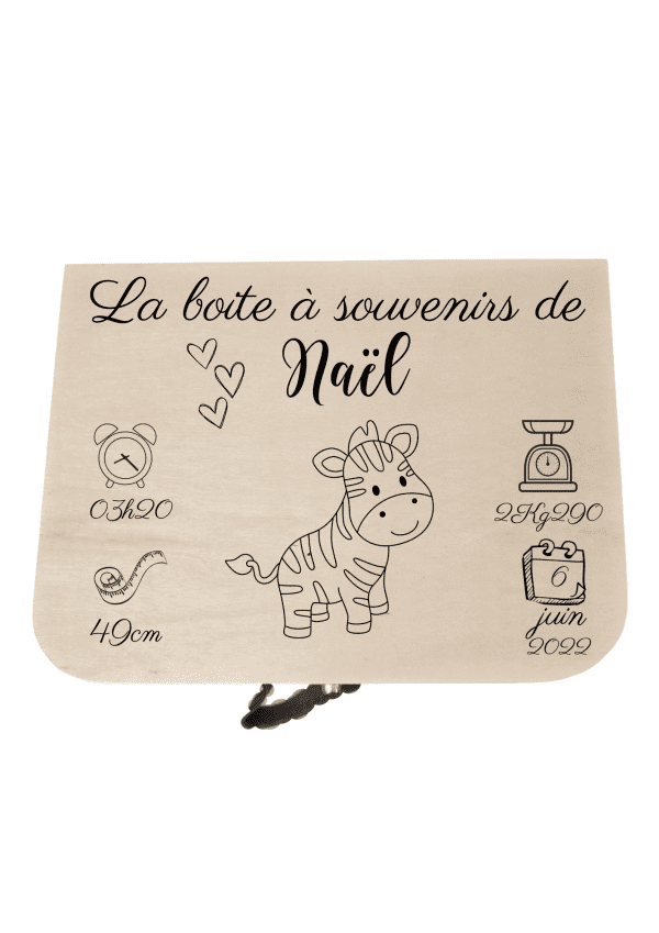Mallette de naissance petit cœur