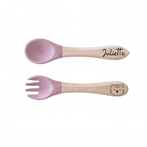 Set de couverts rose foncé