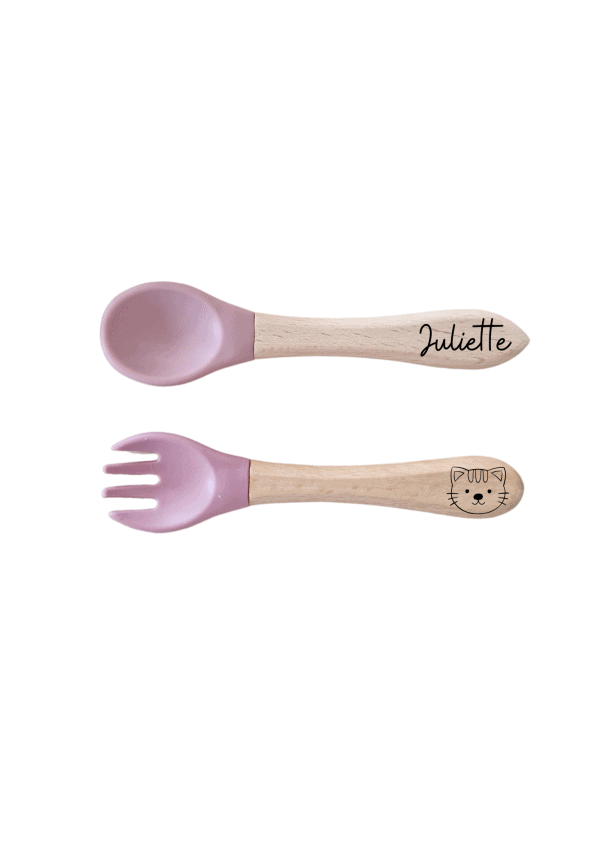 Set de couverts rose foncé