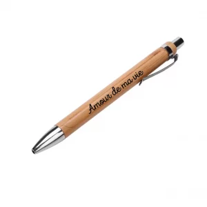 Stylo en Bois Gravé