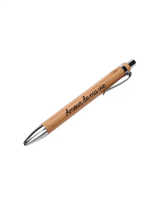 Stylo en Bois Gravé