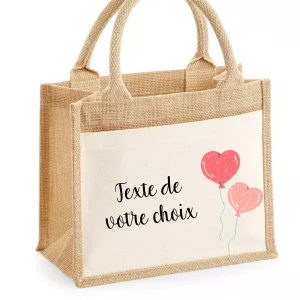 Sac cabas coeur ballon