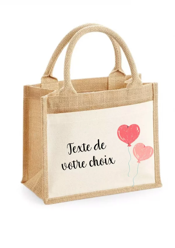 Sac cabas coeur ballon