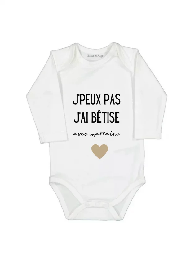 Body bébé Jpeux pas