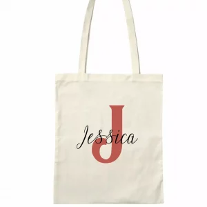 Tote bag lettrage