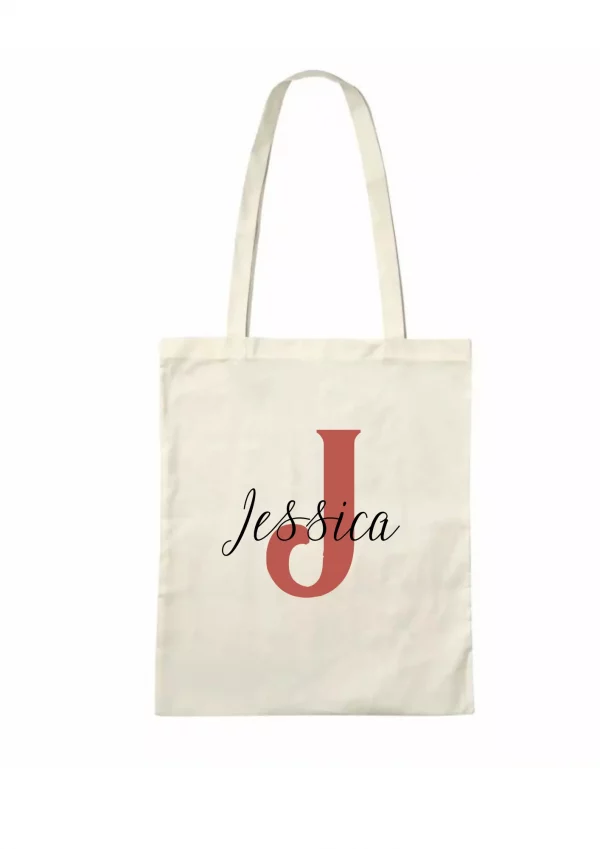 Tote bag lettrage