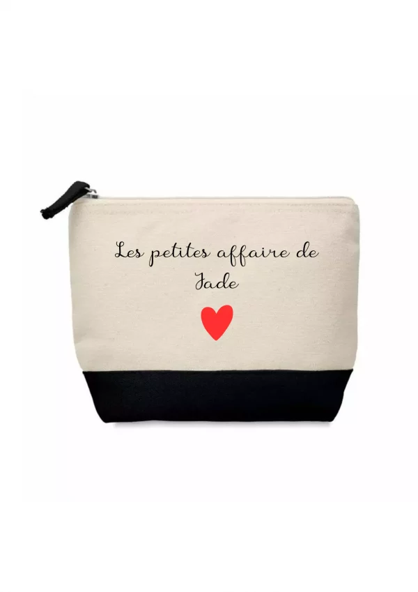 Trousse de toilette cœur