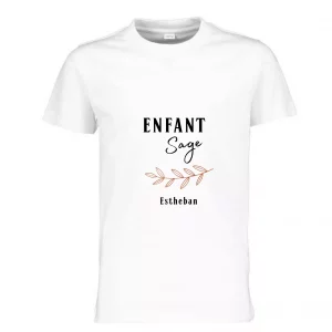 Tee-shirt enfant sage