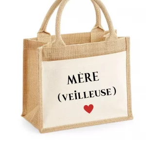 Sac cabas coeur rouge