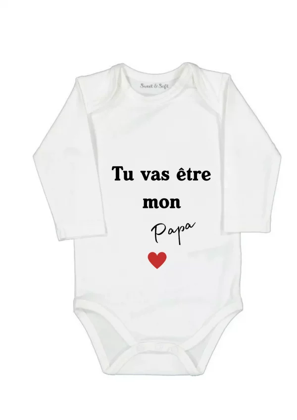 Body bébé annonce papa