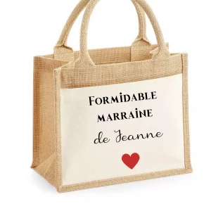 Sac cabas coeur unique