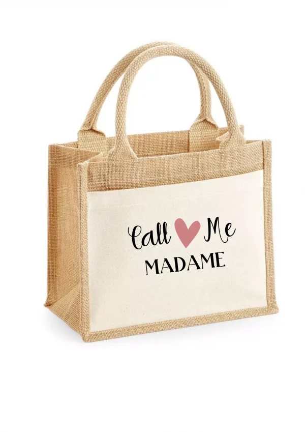 Sac cabas coeur rose