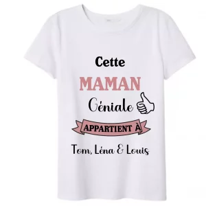 Tee-shirt femme maman géniale